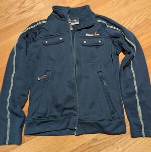 Navy Blue Women's Bonfire Brand Zip Up- Size Small